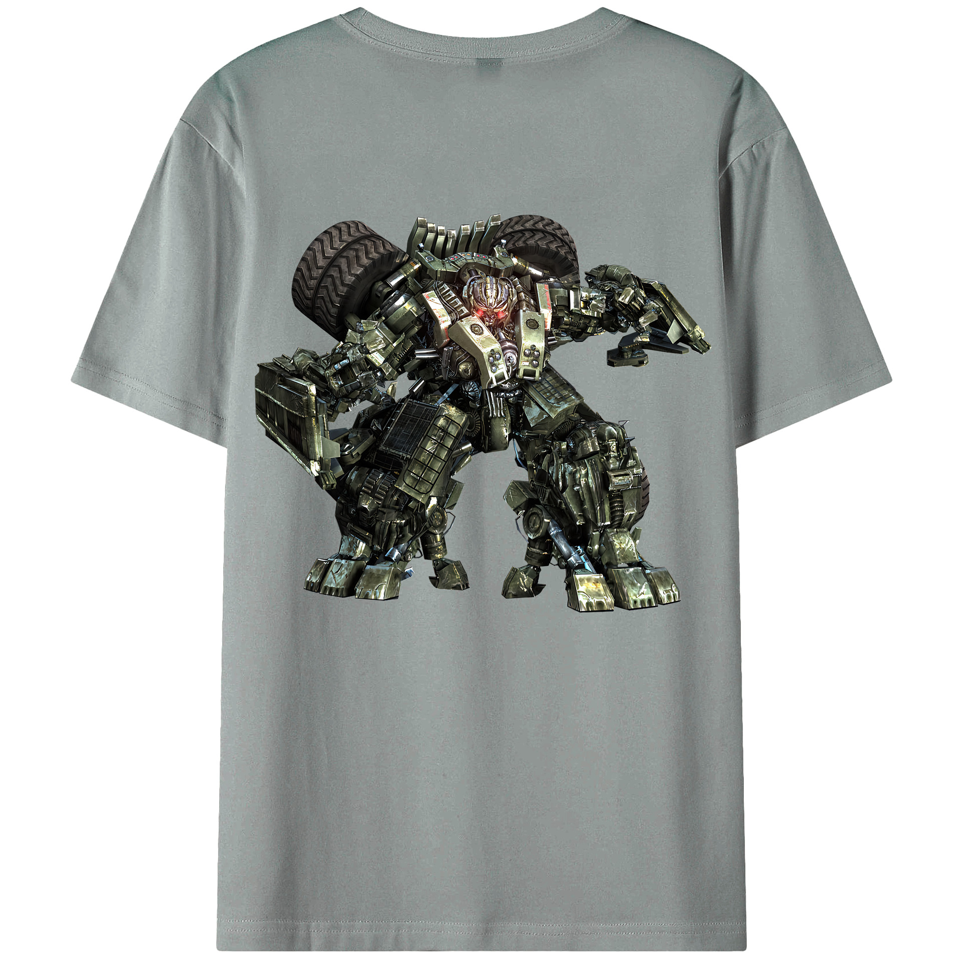 （画像用） Transformers トランスフォーマー 綿100％ メンズ半袖Tシャツ（バックプリント） 通気性